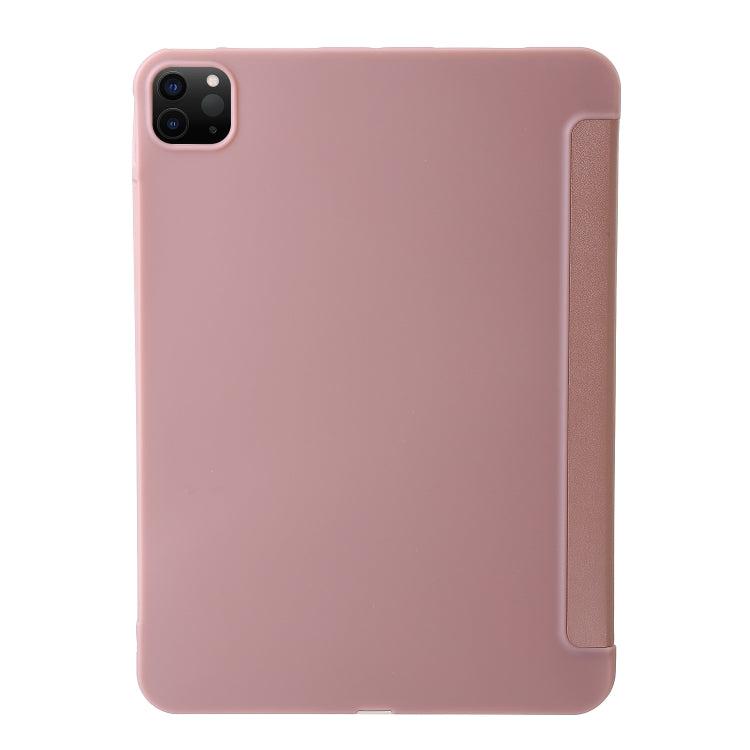 For iPad Pro 11 2024 TPU Deformation Flip Leather Tablet Case with Holder(Rose Gold) - iPad Pro 11 2024 Cases by PMC TechLife | Online Shopping South Africa | PMC TechLife | Buy Now Pay Later Mobicred