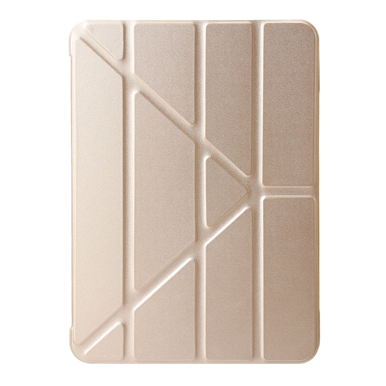For iPad Pro 13 2024 TPU Deformation Flip Leather Tablet Case with Holder(Gold) - iPad Pro 13 2024 Cases by PMC TechLife | Online Shopping South Africa | PMC TechLife | Buy Now Pay Later Mobicred