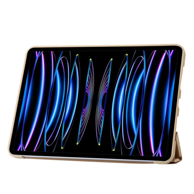 For iPad Pro 13 2024 TPU Deformation Flip Leather Tablet Case with Holder(Gold) - iPad Pro 13 2024 Cases by PMC TechLife | Online Shopping South Africa | PMC TechLife | Buy Now Pay Later Mobicred