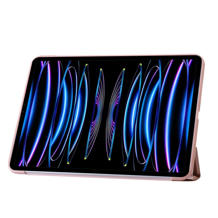 For iPad Pro 13 2024 TPU Deformation Flip Leather Tablet Case with Holder(Rose Gold) - iPad Pro 13 2024 Cases by PMC TechLife | Online Shopping South Africa | PMC TechLife | Buy Now Pay Later Mobicred