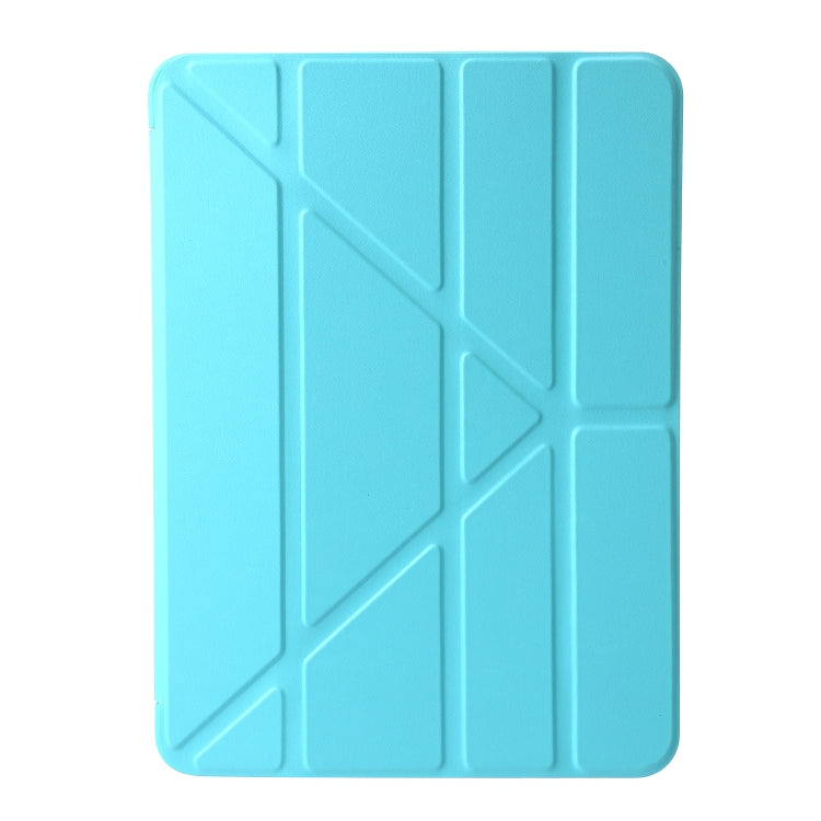 For iPad Pro 13 2024 TPU Deformation Flip Leather Tablet Case with Holder(Mint Blue) - iPad Pro 13 2024 Cases by PMC TechLife | Online Shopping South Africa | PMC TechLife | Buy Now Pay Later Mobicred