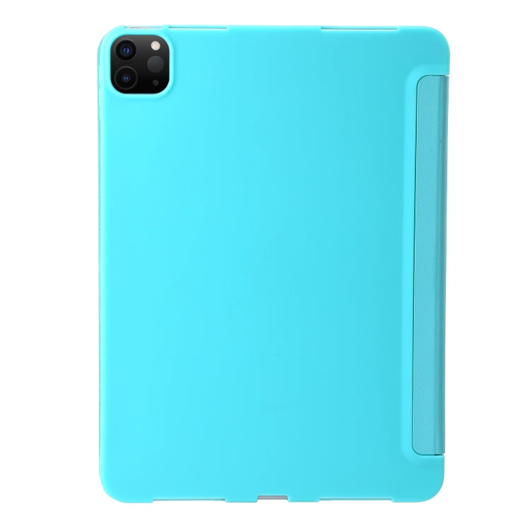 For iPad Pro 13 2024 TPU Deformation Flip Leather Tablet Case with Holder(Mint Blue) - iPad Pro 13 2024 Cases by PMC TechLife | Online Shopping South Africa | PMC TechLife | Buy Now Pay Later Mobicred