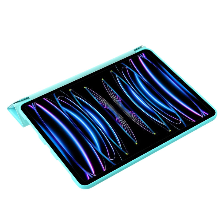 For iPad Pro 13 2024 TPU Deformation Flip Leather Tablet Case with Holder(Mint Blue) - iPad Pro 13 2024 Cases by PMC TechLife | Online Shopping South Africa | PMC TechLife | Buy Now Pay Later Mobicred