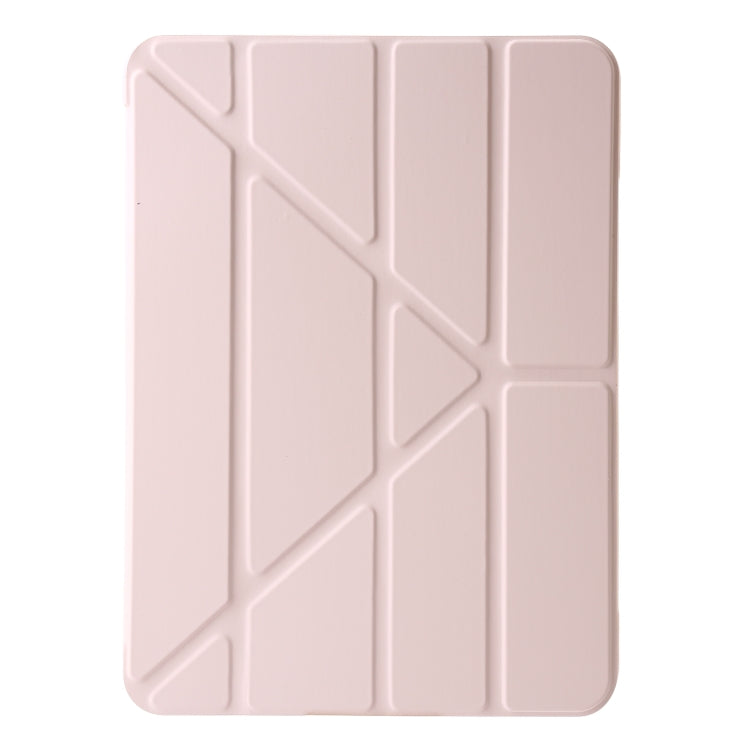 For iPad Pro 13 2024 TPU Deformation Flip Leather Tablet Case with Holder(Light Pink) - iPad Pro 13 2024 Cases by PMC TechLife | Online Shopping South Africa | PMC TechLife | Buy Now Pay Later Mobicred