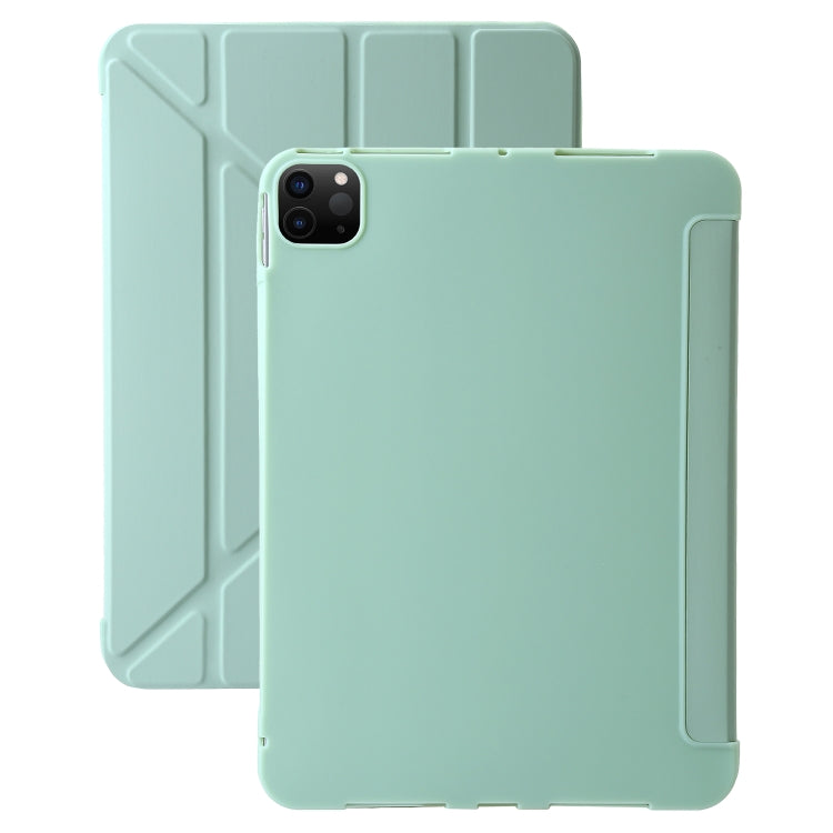 For iPad Pro 13 2024 TPU Deformation Flip Leather Tablet Case with Holder(Mint Green) - iPad Pro 13 2024 Cases by PMC TechLife | Online Shopping South Africa | PMC TechLife | Buy Now Pay Later Mobicred