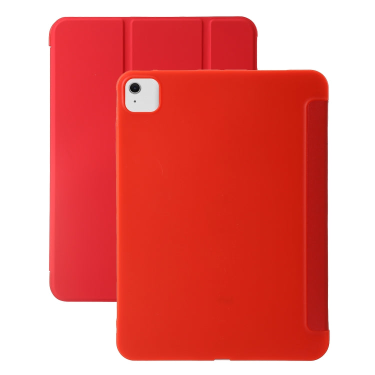 For iPad Air 13 2025 / 2024 Three-fold Holder Flip Tablet Leather Case(Red) - iPad Air 13 2025 / 2024 Cases by PMC TechLife | Online Shopping South Africa | PMC TechLife | Buy Now Pay Later Mobicred