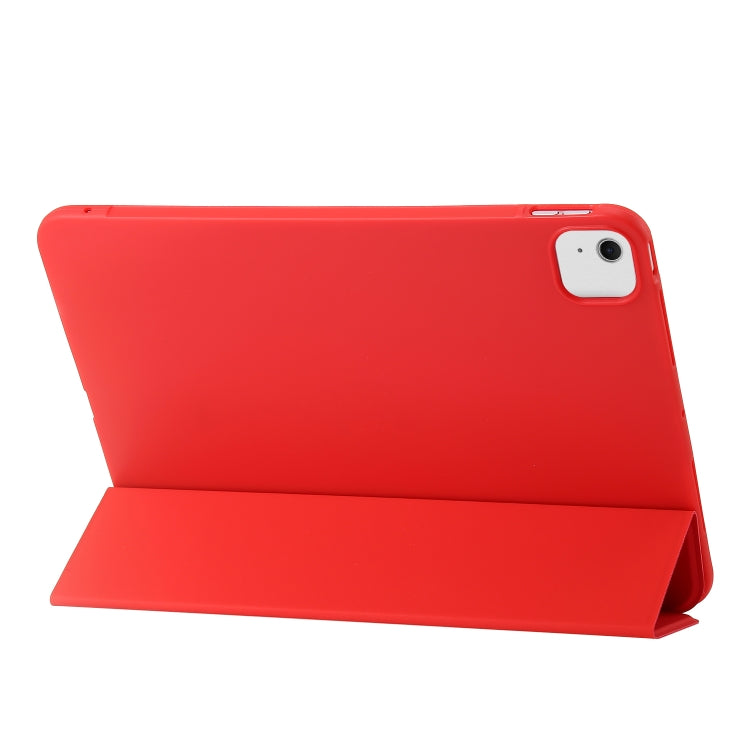 For iPad Air 13 2025 / 2024 Three-fold Holder Flip Tablet Leather Case(Red) - iPad Air 13 2025 / 2024 Cases by PMC TechLife | Online Shopping South Africa | PMC TechLife | Buy Now Pay Later Mobicred