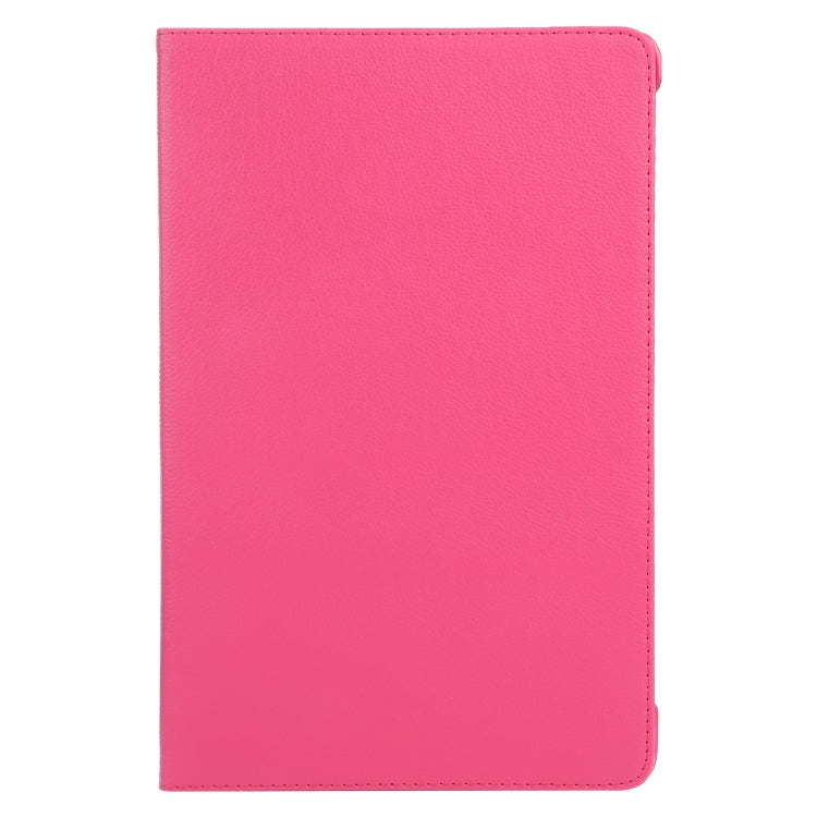 For iPad Pro 13 2024 360 Degree Rotation Litchi Texture Leather Tablet Case with Holder(Rose Red) - iPad Pro 13 2024 Cases by PMC TechLife | Online Shopping South Africa | PMC TechLife | Buy Now Pay Later Mobicred