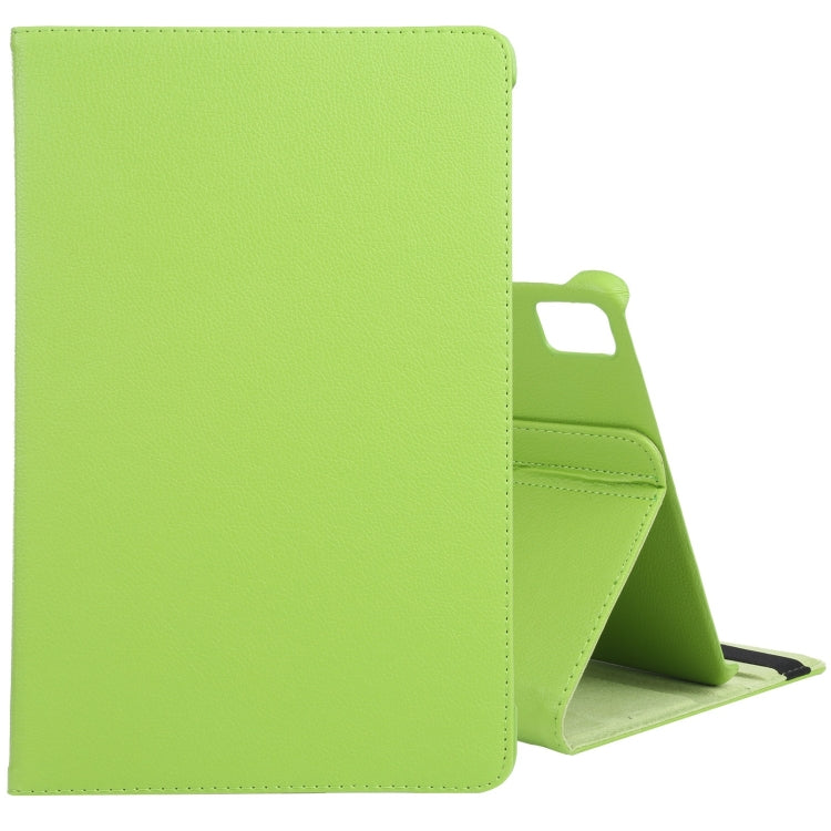 For iPad Pro 13 2024 360 Degree Rotation Litchi Texture Leather Tablet Case with Holder(Green) - iPad Pro 13 2024 Cases by PMC TechLife | Online Shopping South Africa | PMC TechLife | Buy Now Pay Later Mobicred