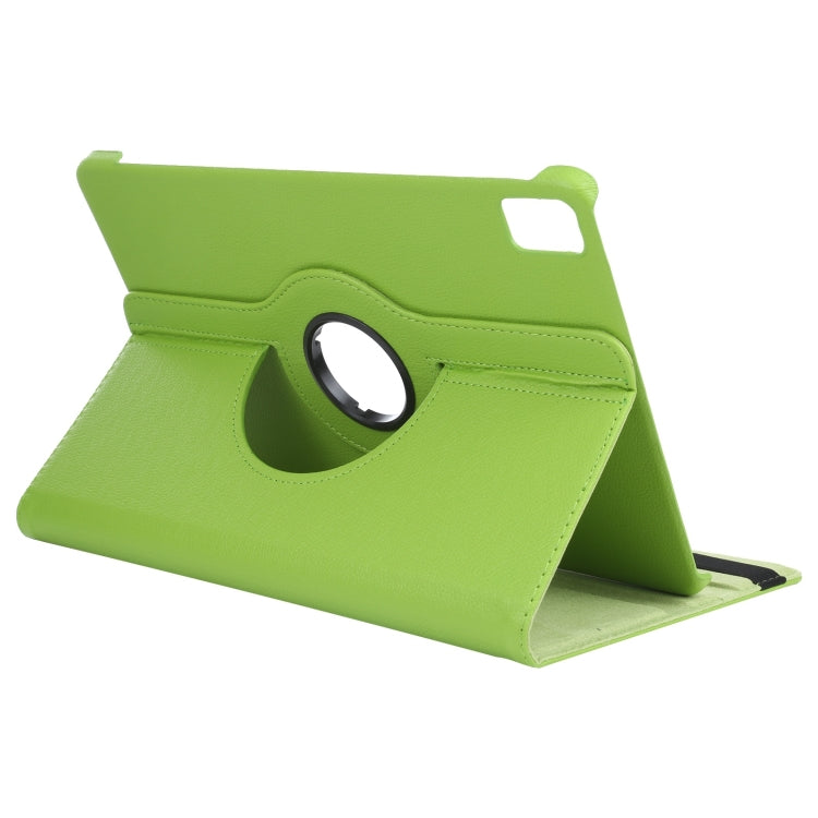 For iPad Pro 13 2024 360 Degree Rotation Litchi Texture Leather Tablet Case with Holder(Green) - iPad Pro 13 2024 Cases by PMC TechLife | Online Shopping South Africa | PMC TechLife | Buy Now Pay Later Mobicred