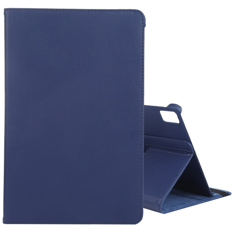 For iPad Air 13 2024 360 Degree Rotation Litchi Texture Leather Tablet Case with Holder(Dark Blue) - iPad Air 13 2024 Cases by PMC TechLife | Online Shopping South Africa | PMC TechLife | Buy Now Pay Later Mobicred