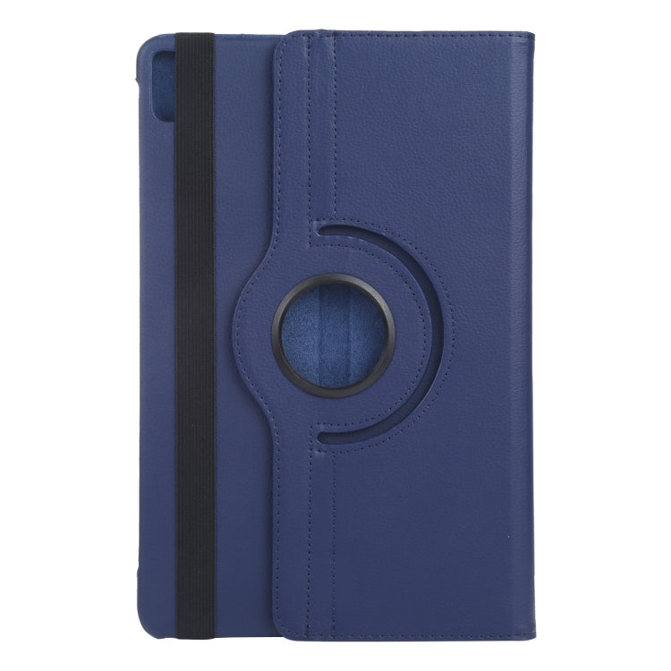 For iPad Air 13 2024 360 Degree Rotation Litchi Texture Leather Tablet Case with Holder(Dark Blue) - iPad Air 13 2024 Cases by PMC TechLife | Online Shopping South Africa | PMC TechLife | Buy Now Pay Later Mobicred