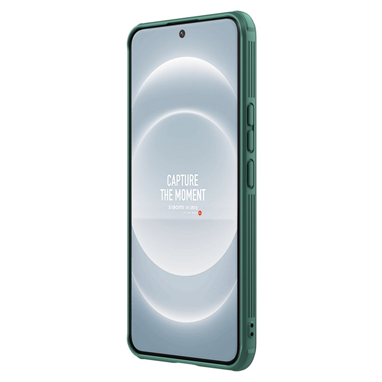 For Xiaomi 14 Ultra NILLKIN CamShield Prop Clear Version PC Phone Case(Green) - 14 Ultra Cases by NILLKIN | Online Shopping South Africa | PMC TechLife | Buy Now Pay Later Mobicred