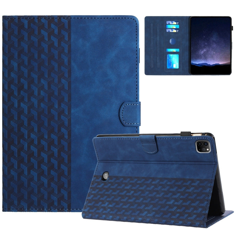 For iPad Pro 11 2024 Building Blocks Embossed Leather Smart Tablet Case(Blue) - iPad Pro 11 2024 Cases by PMC TechLife | Online Shopping South Africa | PMC TechLife | Buy Now Pay Later Mobicred