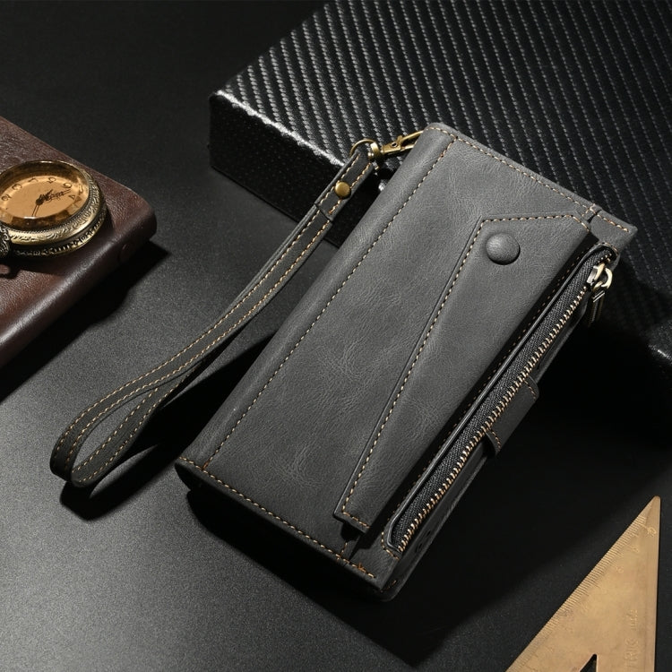 For Motorola Moto G04 / G24 ESEBLE Retro Frosted RFID Leather Phone Case(Black) - free shipping - PMC TechLife - Order now!