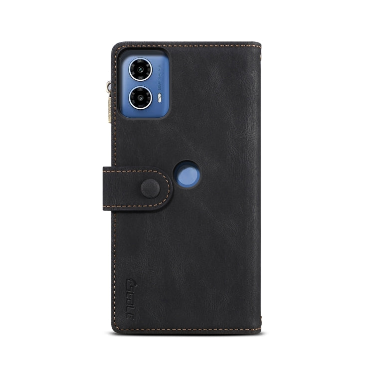 For Motorola Moto G04 / G24 ESEBLE Retro Frosted RFID Leather Phone Case(Black) - free shipping - PMC TechLife - Order now!