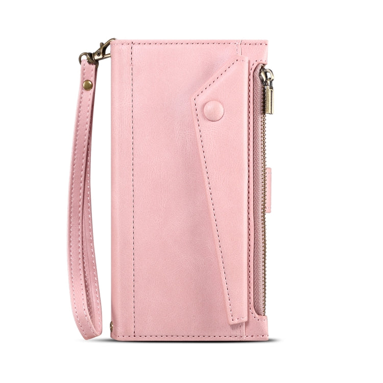 For Motorola Edge 50 Fusion ESEBLE Retro Frosted RFID Leather Phone Case(Rose Gold) - Motorola Cases by ESEBLE | Online Shopping South Africa | PMC TechLife | Buy Now Pay Later Mobicred