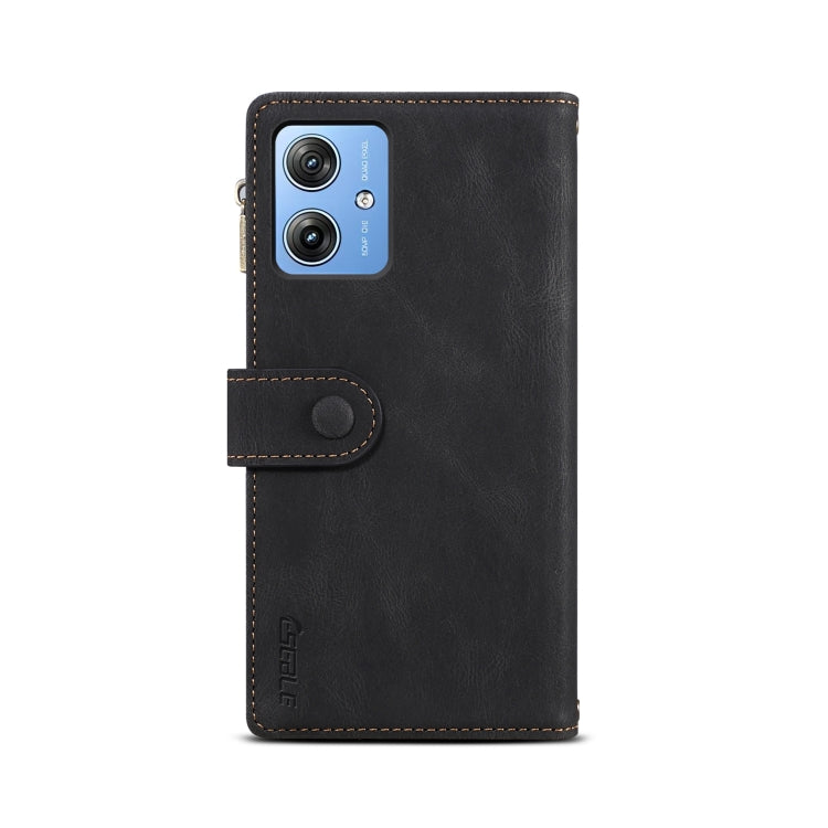 For Motorola Moto G54 5G Global ESEBLE Retro Frosted RFID Leather Phone Case(Black) - free shipping - PMC TechLife - Order now!