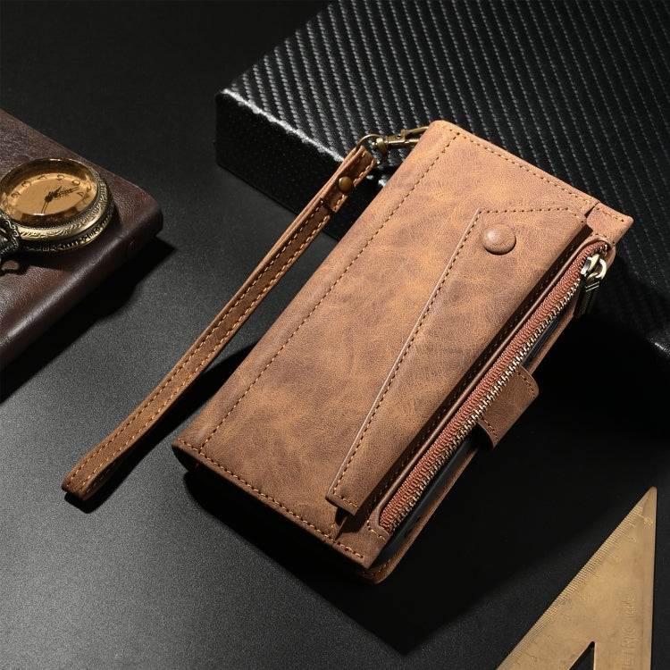 For Motorola Moto G54 5G Global ESEBLE Retro Frosted RFID Leather Phone Case(Brown) - Motorola Cases by ESEBLE | Online Shopping South Africa | PMC TechLife | Buy Now Pay Later Mobicred