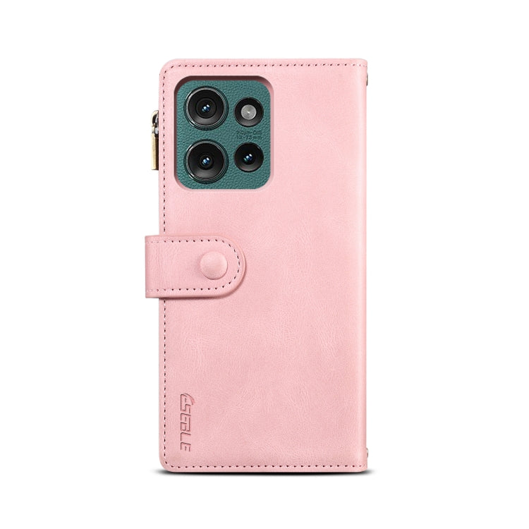 For Motorola Edge 50 5G Global ESEBLE Retro Frosted RFID Leather Phone Case(Rose Gold) - free shipping - PMC TechLife - Order now!