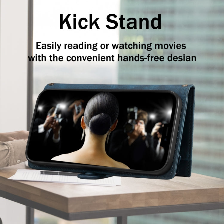 For Motorola Edge 50 5G Global ESEBLE Retro Frosted RFID Leather Phone Case(Dark Green) - Motorola Cases by ESEBLE | Online Shopping South Africa | PMC TechLife | Buy Now Pay Later Mobicred