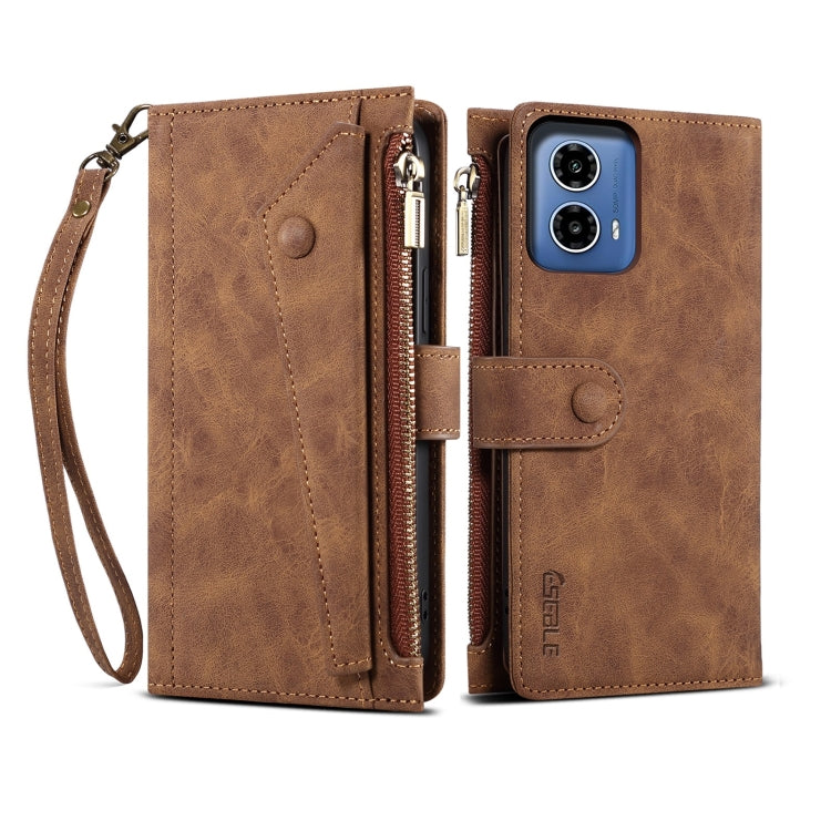 For Motorola Moto G35 ESEBLE Retro Frosted RFID Leather Phone Case(Brown) - Motorola Cases by ESEBLE | Online Shopping South Africa | PMC TechLife | Buy Now Pay Later Mobicred