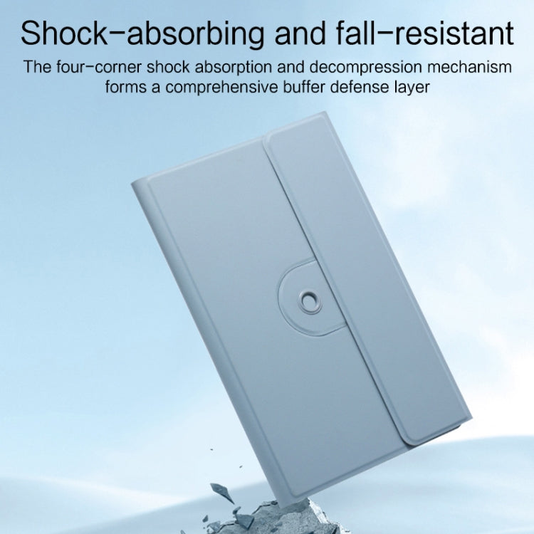 For Xiaomi Pad 5 Pro 12.4 inch Detachable Keyboard Smart Tablet Leather Case(Blue) - Xiaomi Keyboard by PMC TechLife | Online Shopping South Africa | PMC TechLife | Buy Now Pay Later Mobicred