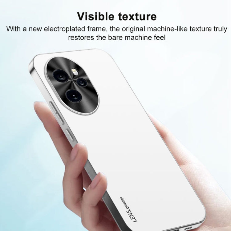 For Honor Magic7 Lite AG Frosted Electroplating Acrylic Phone Case(Silver White) - free shipping - PMC TechLife - Order now!