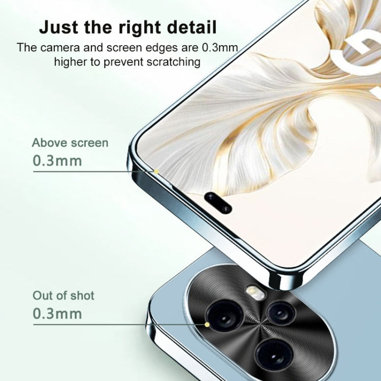 For Honor Magic7 Lite AG Frosted Electroplating Acrylic Phone Case(Silver White) - free shipping - PMC TechLife - Order now!