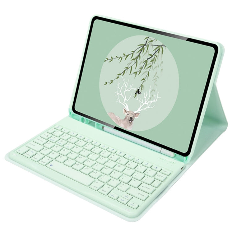 For Xiaomi Pad 6 / Pad 6 Pro 11 inch Round Cap Bluetooth Keyboard Tablet Leather Case with Pen Slot(Green) - Others Keyboard by PMC TechLife | Online Shopping South Africa | PMC TechLife | Buy Now Pay Later Mobicred