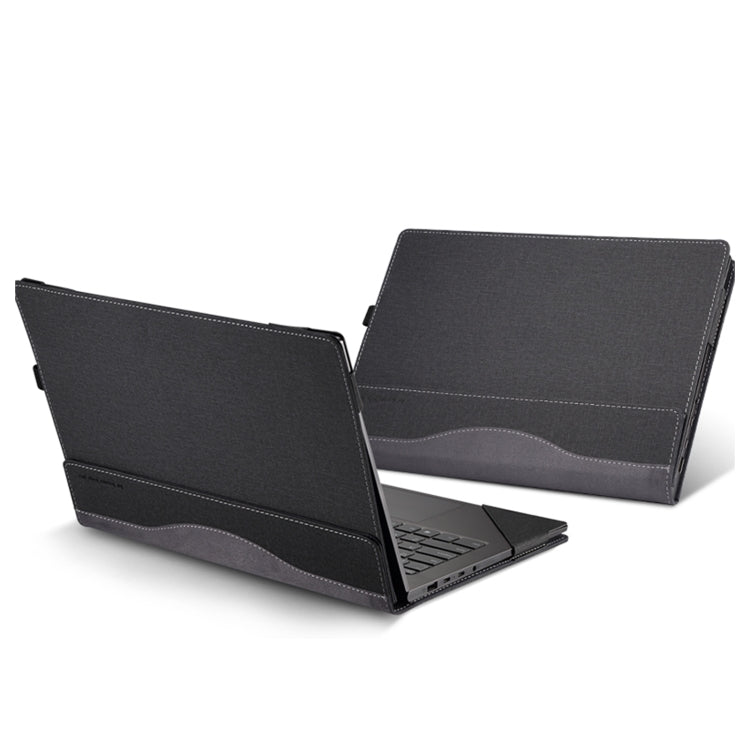 For HP Envy X360 15 inch 15-eu / 15-ew Leather Laptop Shockproof Protective Case(Black) - free shipping - PMC Jewellery - Order now!