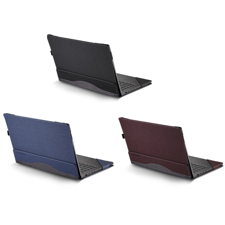 For HP ProBook 455 15.6 inch G10 Leather Laptop Shockproof Protective Case(Black) - free shipping - PMC Jewellery - Order now!