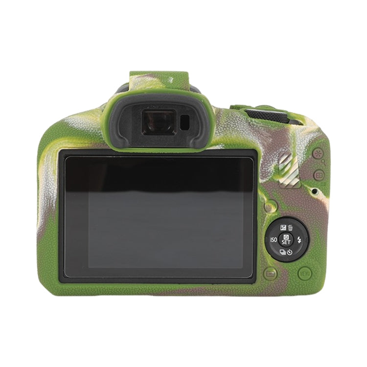 For Canon EOS R100 Litchi Texture Soft Silicone Protective Case(Camouflage) - Protective Case by PMC TechLife | Online Shopping South Africa | PMC TechLife | Buy Now Pay Later Mobicred
