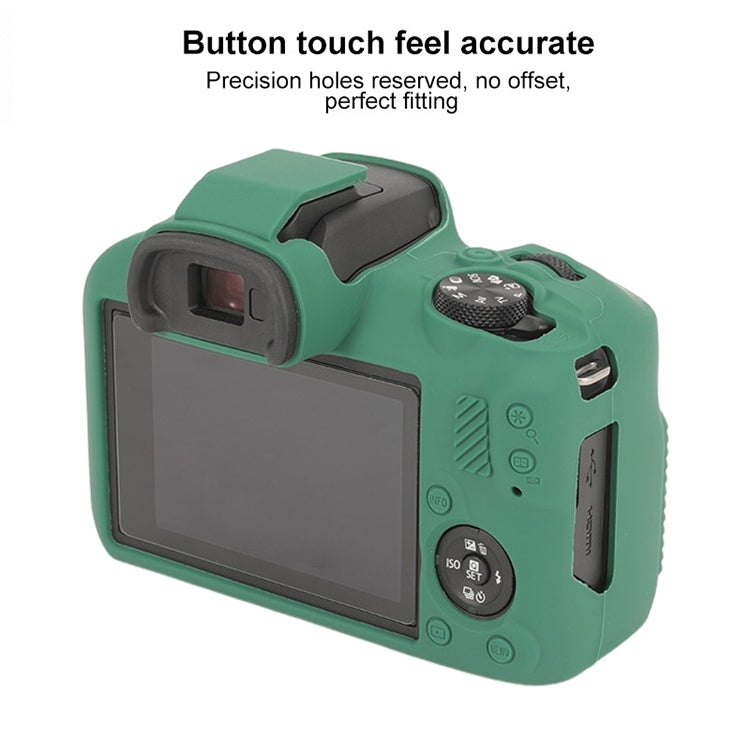 For Canon EOS R100 Glossy Soft Silicone Protective Case(Green) - Protective Case by PMC TechLife | Online Shopping South Africa | PMC TechLife | Buy Now Pay Later Mobicred