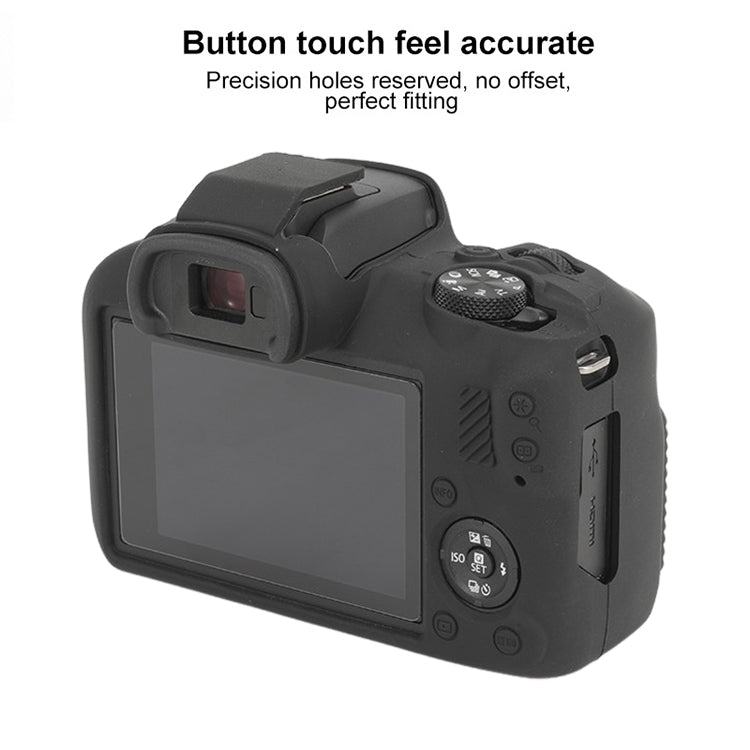 For Canon EOS R100 Glossy Soft Silicone Protective Case(Black) - Protective Case by PMC TechLife | Online Shopping South Africa | PMC TechLife | Buy Now Pay Later Mobicred