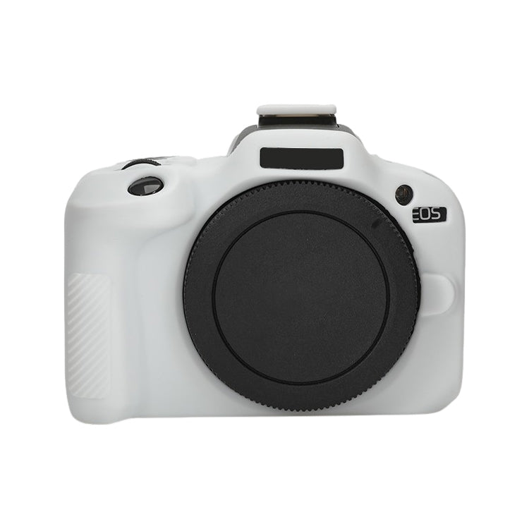 For Canon EOS R100 Glossy Soft Silicone Protective Case(White) - Protective Case by PMC TechLife | Online Shopping South Africa | PMC TechLife | Buy Now Pay Later Mobicred