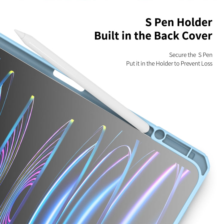 For iPad Pro 13 2024 DUX DUCIS TOBY Series Antiskid Leather Tablet Case with Sleep / Wake-up Function(Blue) - free shipping - PMC TechLife - Order now!