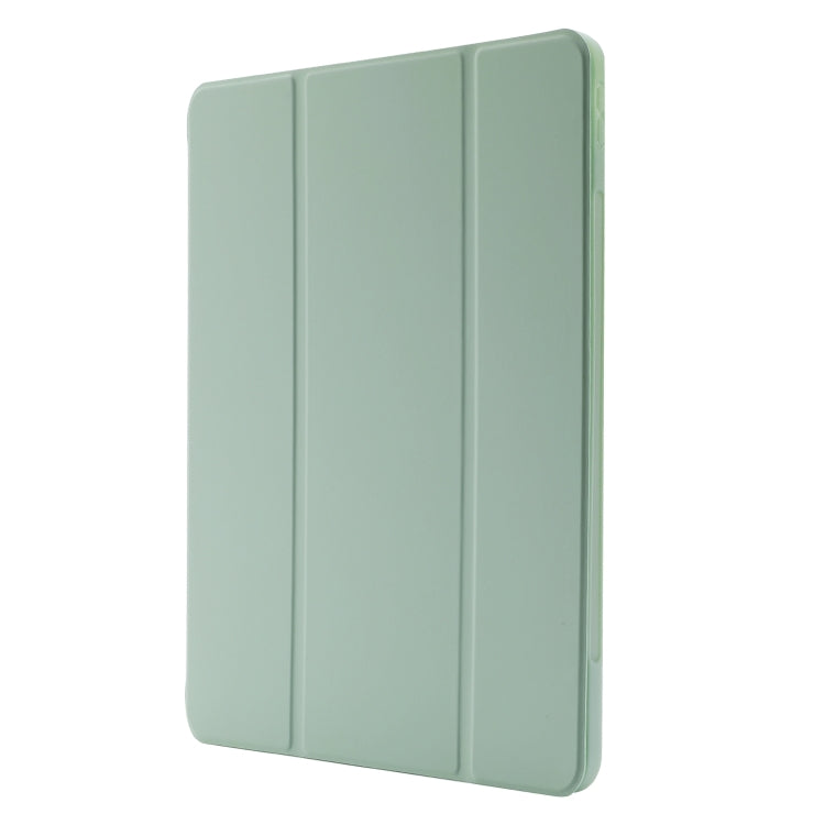 For iPad Pro 13 2024 Skin Feel Tri-fold Leather Tablet Case with Pen Slot(Matcha Green) - iPad Pro 13 2024 Cases by PMC TechLife | Online Shopping South Africa | PMC TechLife | Buy Now Pay Later Mobicred