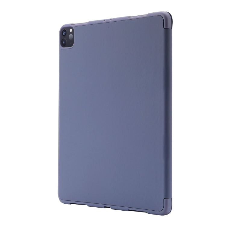 For iPad Air 11 2025 / 2024 Skin Feel Tri-fold Leather Tablet Case with Pen Slot(Lavender) - free shipping - PMC TechLife - Order now!