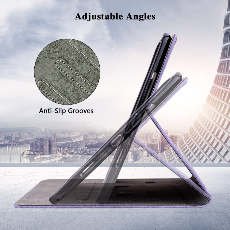 For iPad Pro 11 2024 Embossed Tiger Pattern Leather Tablet Case(Purple) - iPad Pro 11 2024 Cases by PMC TechLife | Online Shopping South Africa | PMC TechLife | Buy Now Pay Later Mobicred