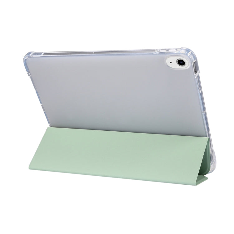 For iPad Air 11 2025 / 2024 3-folding Electric Pressed Skin Texture Leather Tablet Case(Green) - free shipping - PMC TechLife - Order now!