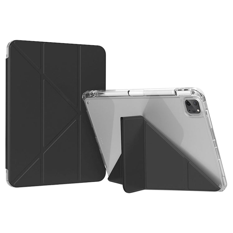 For iPad Pro 11 2022 GEBEI Deformation Leather Tablet Case(Black) - free shipping - PMc TechLife - Order now!