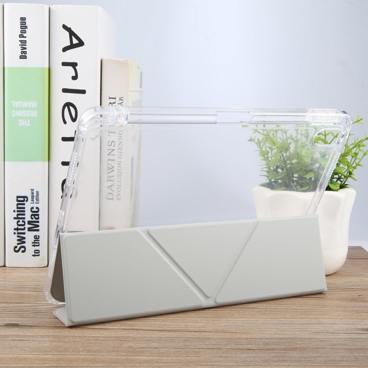 For iPad Pro 11 2024 GEBEI Deformation Leather Tablet Case(Grey) - iPad Pro 11 2024 Cases by GEBEI | Online Shopping South Africa | PMC TechLife | Buy Now Pay Later Mobicred