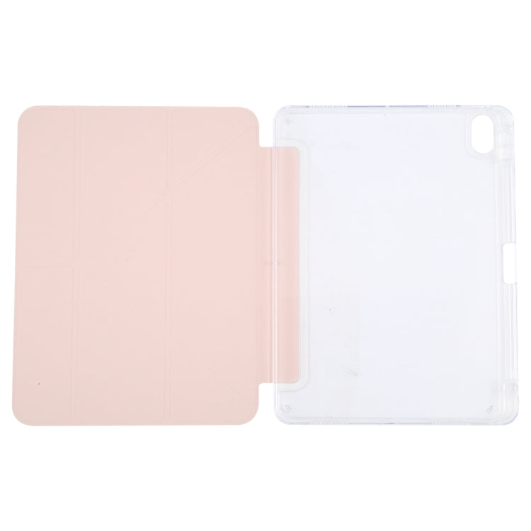 For iPad Pro 11 2024 GEBEI Deformation Leather Tablet Case(Pink) - free shipping - PMC TechLife - Order now!