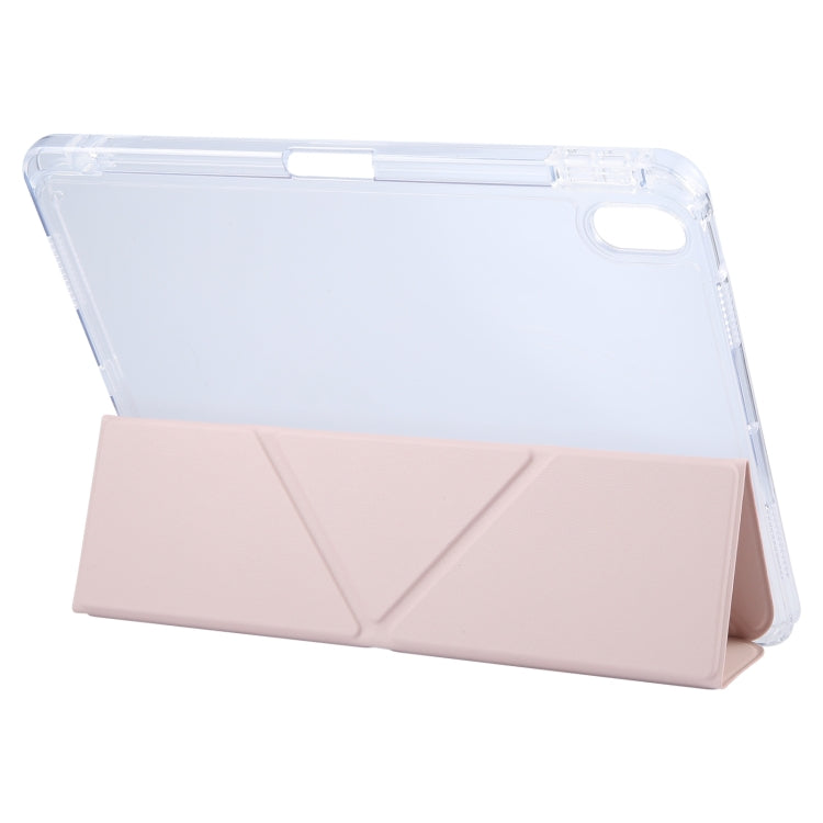 For iPad Pro 13 2024 GEBEI Deformation Leather Tablet Case(Pink) - free shipping - PMC TechLife - Order now!