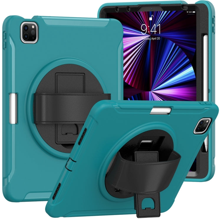 For iPad Pro 11 2024 Spider Wheel Silicone Hybrid PC Tablet Case(Blue) - iPad Pro 11 2024 Cases by PMC TechLife | Online Shopping South Africa | PMC TechLife | Buy Now Pay Later Mobicred
