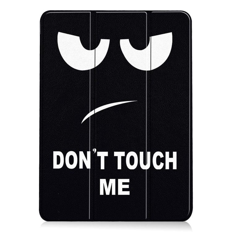For iPad Air 13 2024 Custer Painted 3-Fold Holder Smart Leather Tablet Case(Big Eyes ME) - iPad Air 13 2024 Cases by PMC TechLife | Online Shopping South Africa | PMC TechLife | Buy Now Pay Later Mobicred