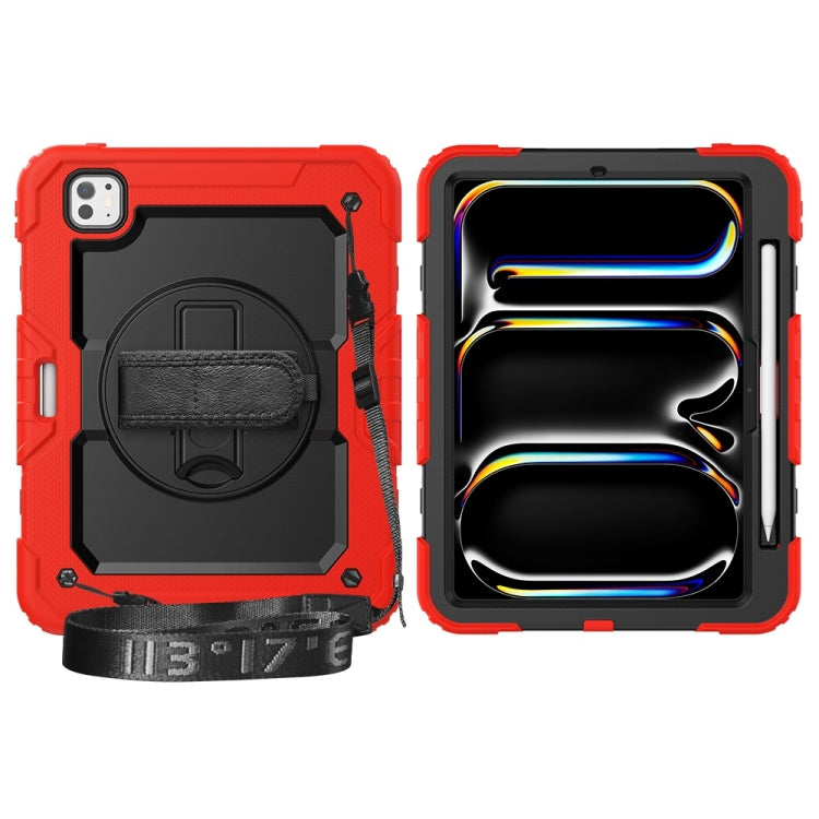 For iPad Pro 11 2024 Silicone Hybrid PC Tablet Protective Case(Red+Black) - iPad Pro 11 2024 Cases by PMC TechLife | Online Shopping South Africa | PMC TechLife | Buy Now Pay Later Mobicred