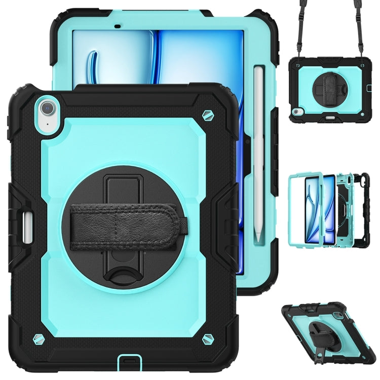 For iPad Air 11 2024 Silicone + PC Tablet Protective Case(Light Blue+Black) - iPad Air 11 2024 Cases by PMC TechLife | Online Shopping South Africa | PMC TechLife | Buy Now Pay Later Mobicred