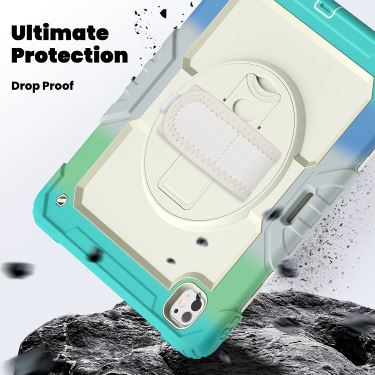 For iPad Pro 13 2024 Silicone Hybrid PC Tablet Protective Case(Rainbow Blue) - free shipping - PMC TechLife - Order now!